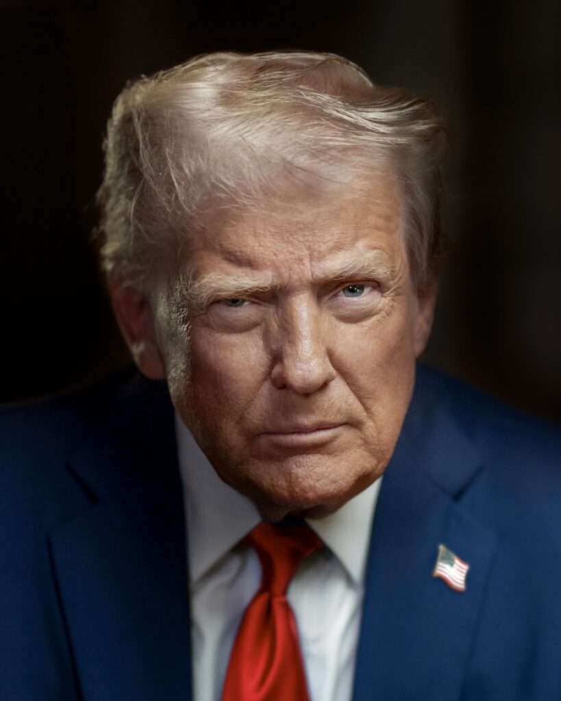 official presidential portrait of president donald j. trump (2025)