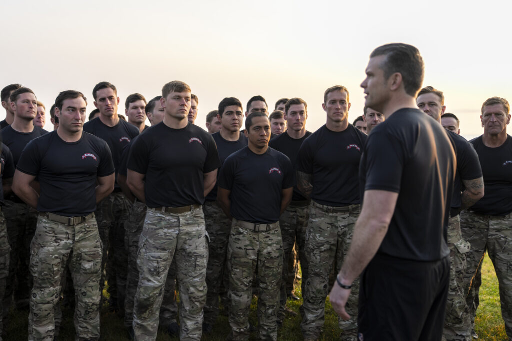 250606 d pm193 1098 secdef pete hegseth participates in troop pt on omaha beach, meets with uk and french counterparts, delivers remarks at d day ceremonies