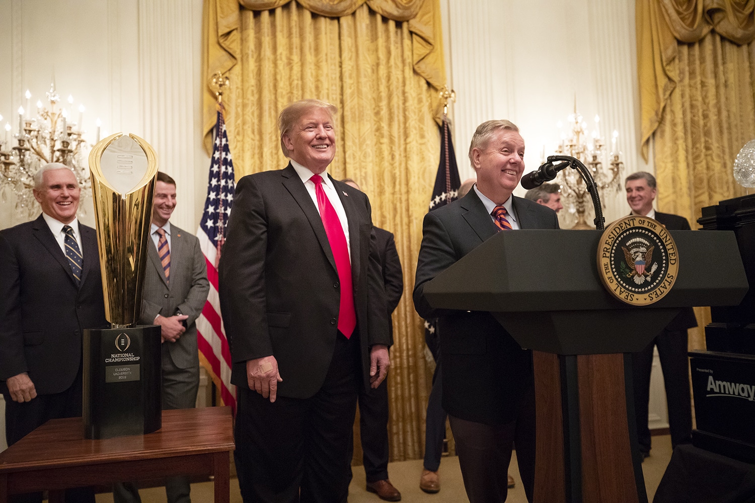 president trump welcomes the clemson tigers to the white house (32881336088) (1) president trump welcomes the clemson tigers to the white house (32881336088) (1)