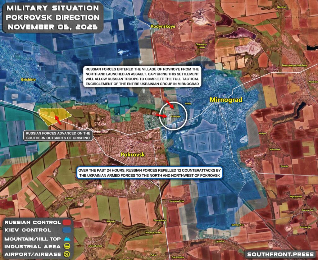 5nov2025 ukraine pokrovsk map