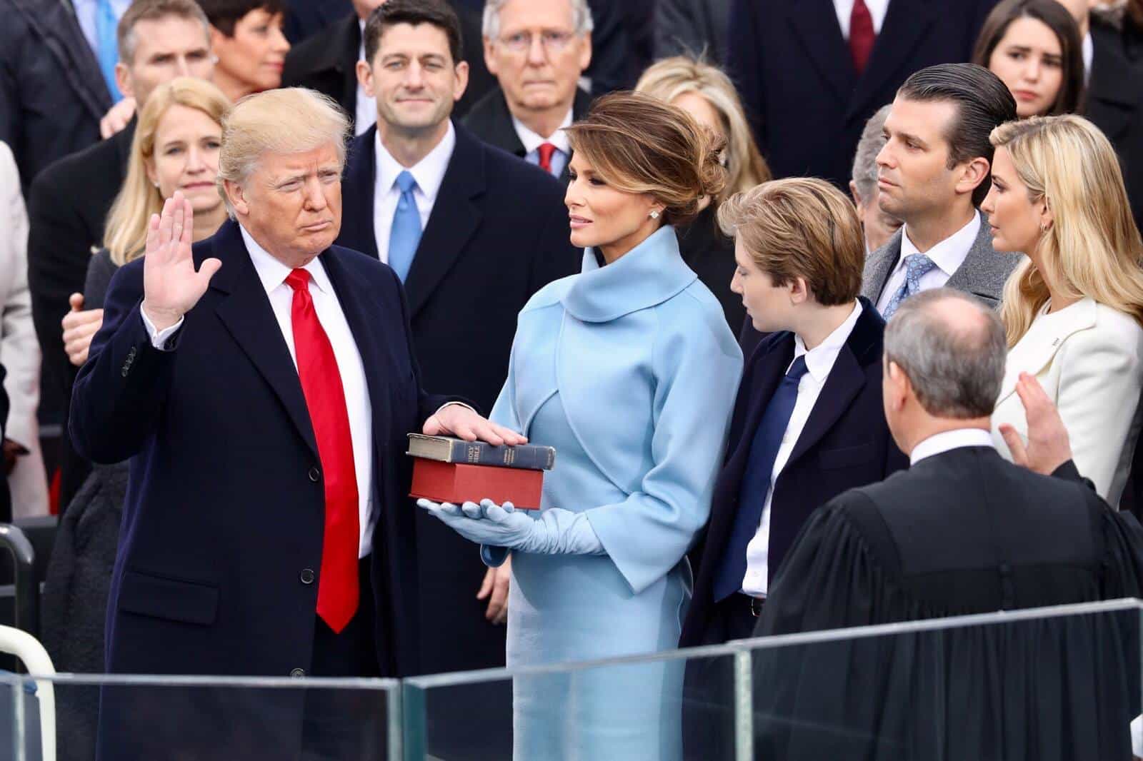 donald trump swearing in ceremony