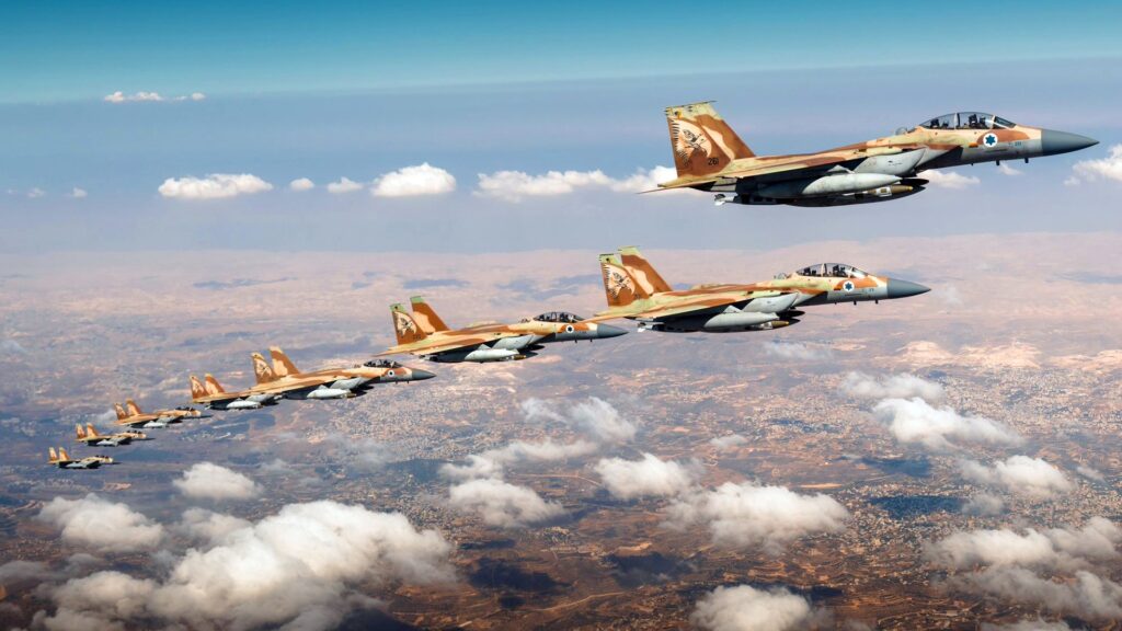 israeli air force fighter jets on their way to attack iran, june 2025. ii