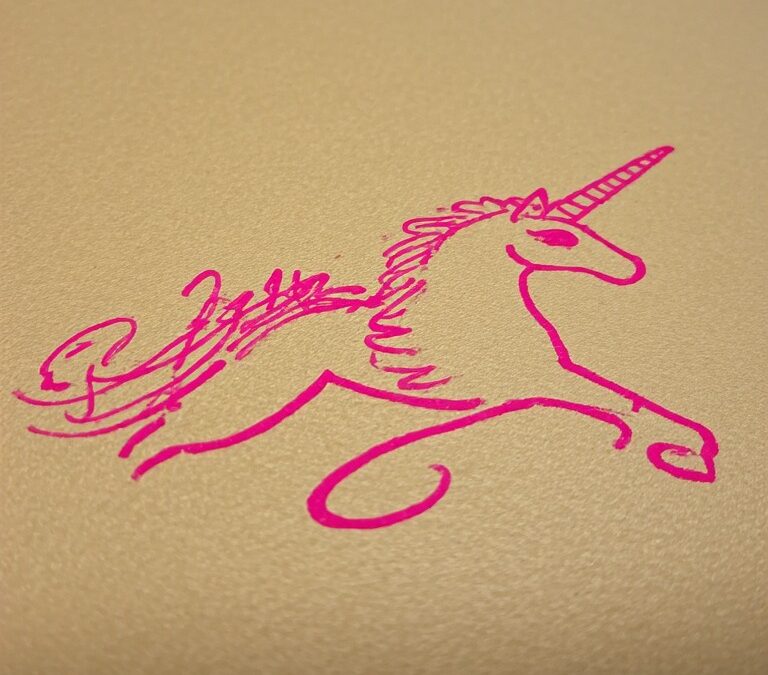 The Pink Unicorn Stamp