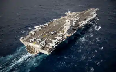 USS Ford Aircraft Carrier Returns to the Middle East