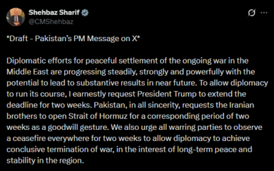 White House Signed Off on Pakistani PM Statement that Said Ceasefire Covered All Warring Parties