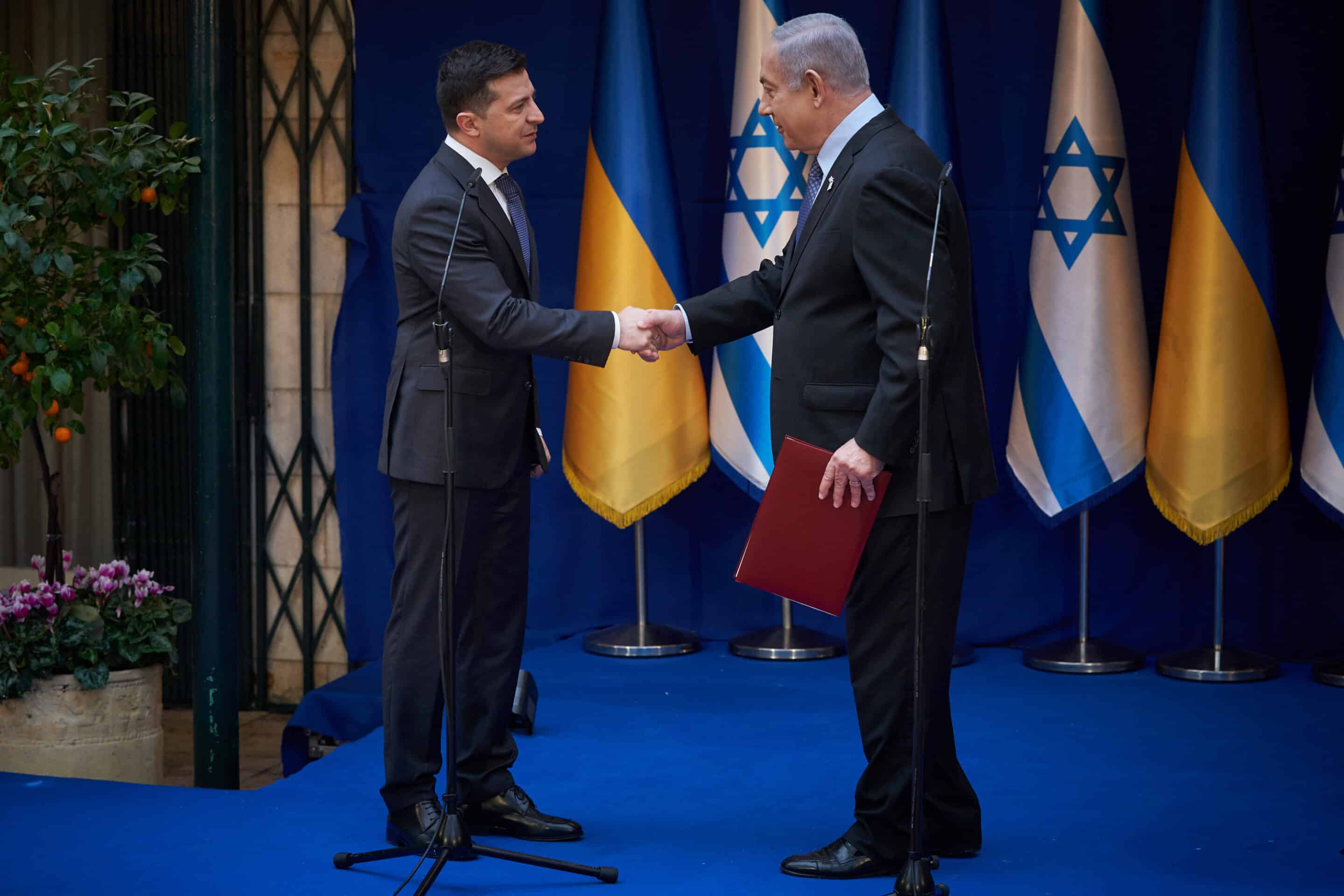 volodymyr zelensky in a working visit to the state of israel, january 2020. xv