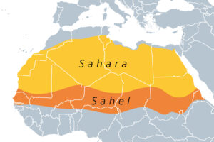 sahara desert and the sahel political map