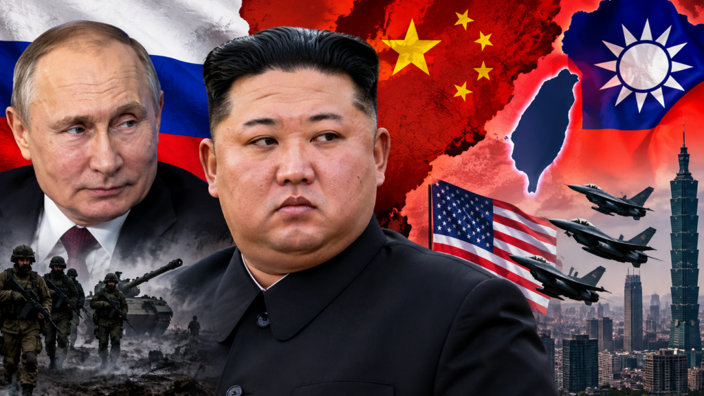 geopolitical tensions kim, putin, and taiwan