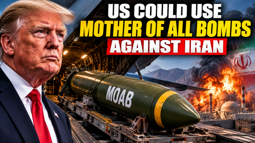 trump, moab, and iran explosion