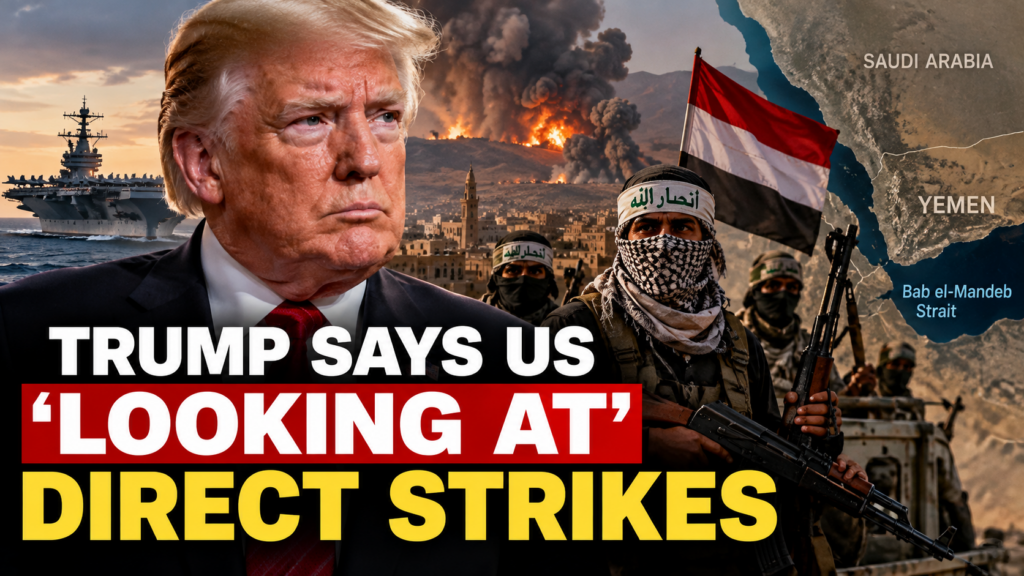 trump’s yemen strikes news montage