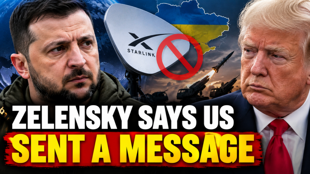 zelensky, trump, and a blocked starlink signal