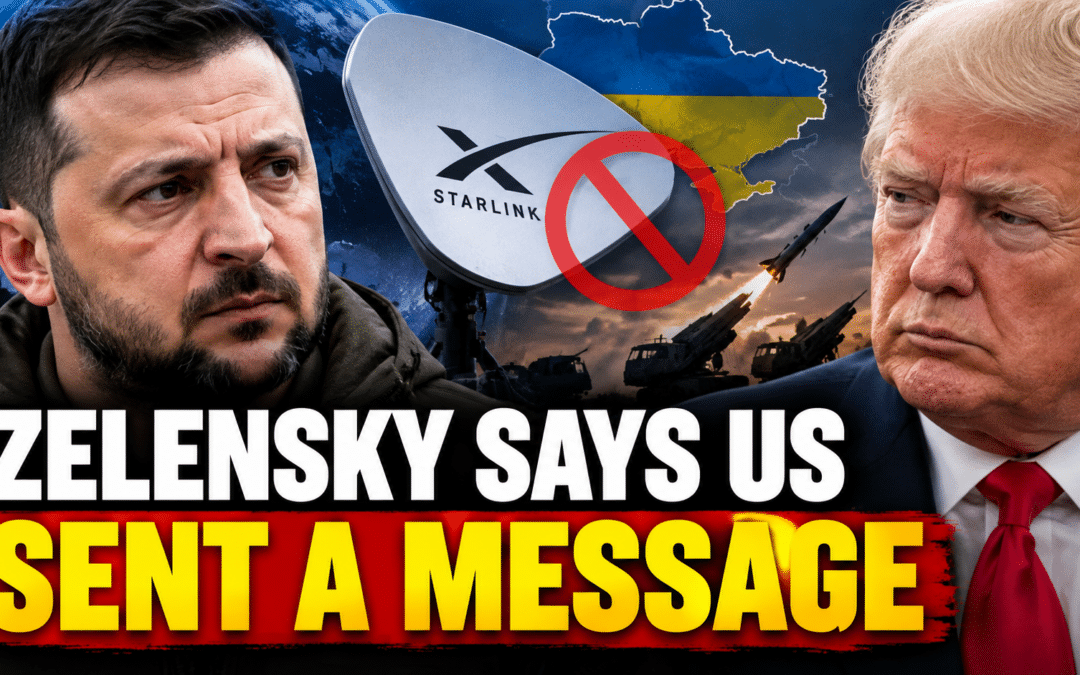 Zelensky Says US Sent Ukraine a Message by Restricting Starlink, Suspending Intel